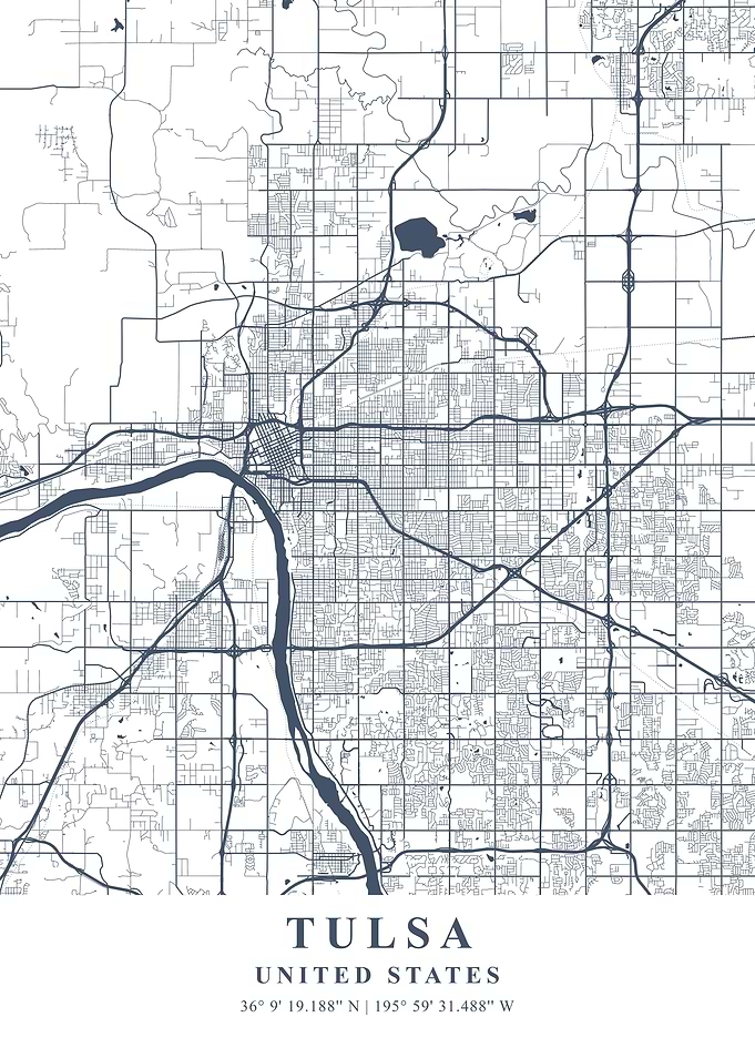Tulsa Ash Plane Map