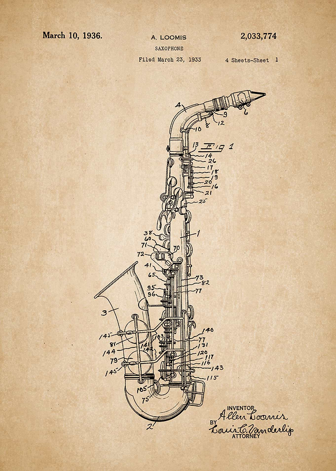 Saxophone Patent