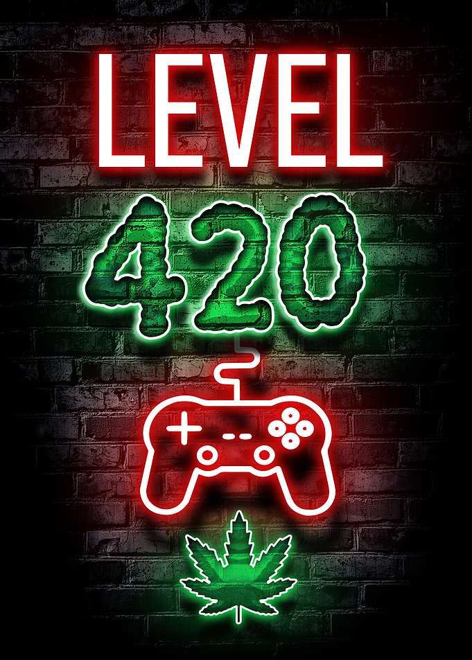 Level 420 high gaming weed