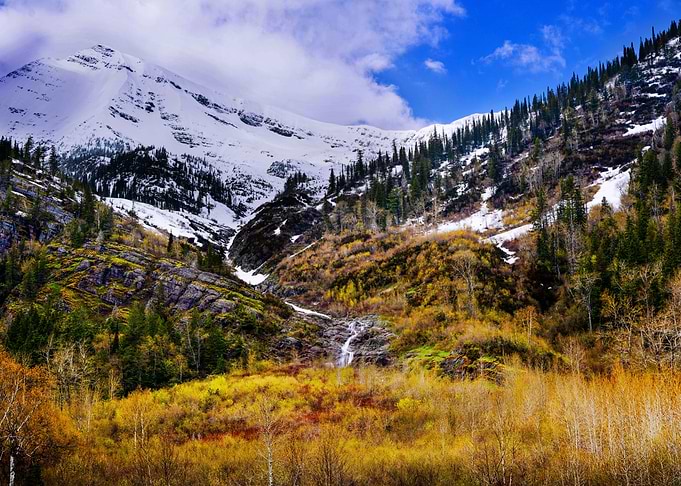 Melting Glacier in Spring