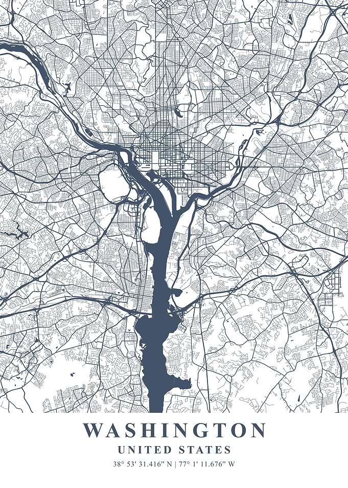 Washington Ash Plane Map