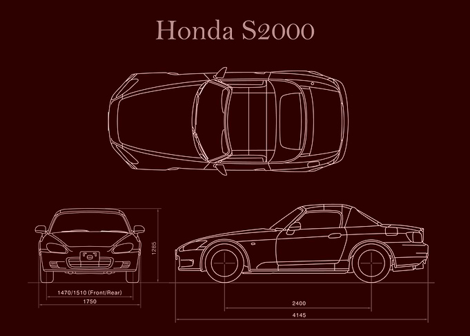 Honda S2000 2005 Blueprint