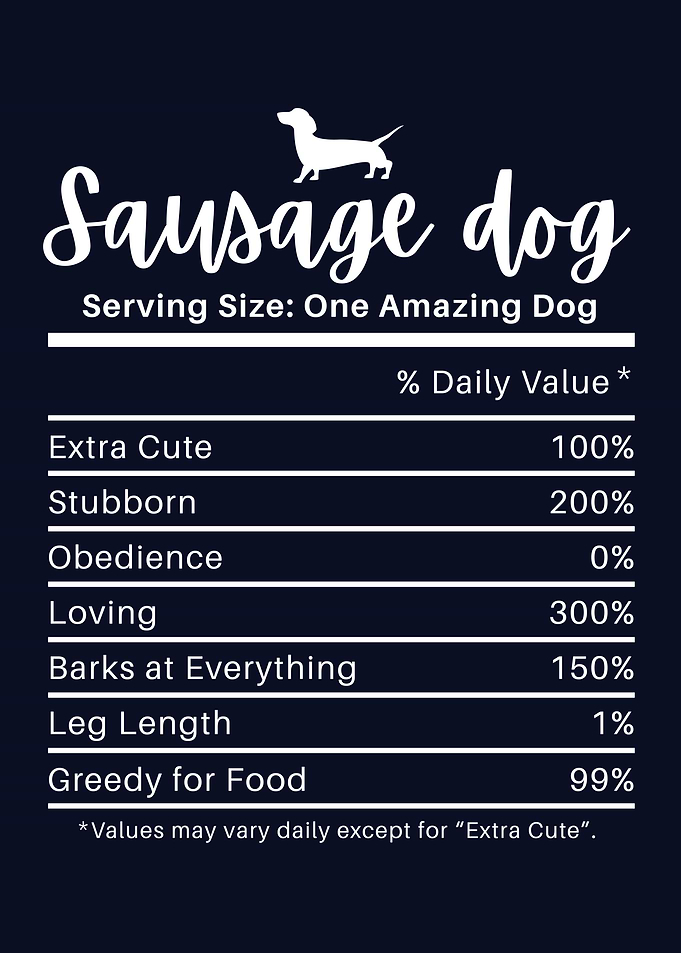 Sausage Dog Nutrition