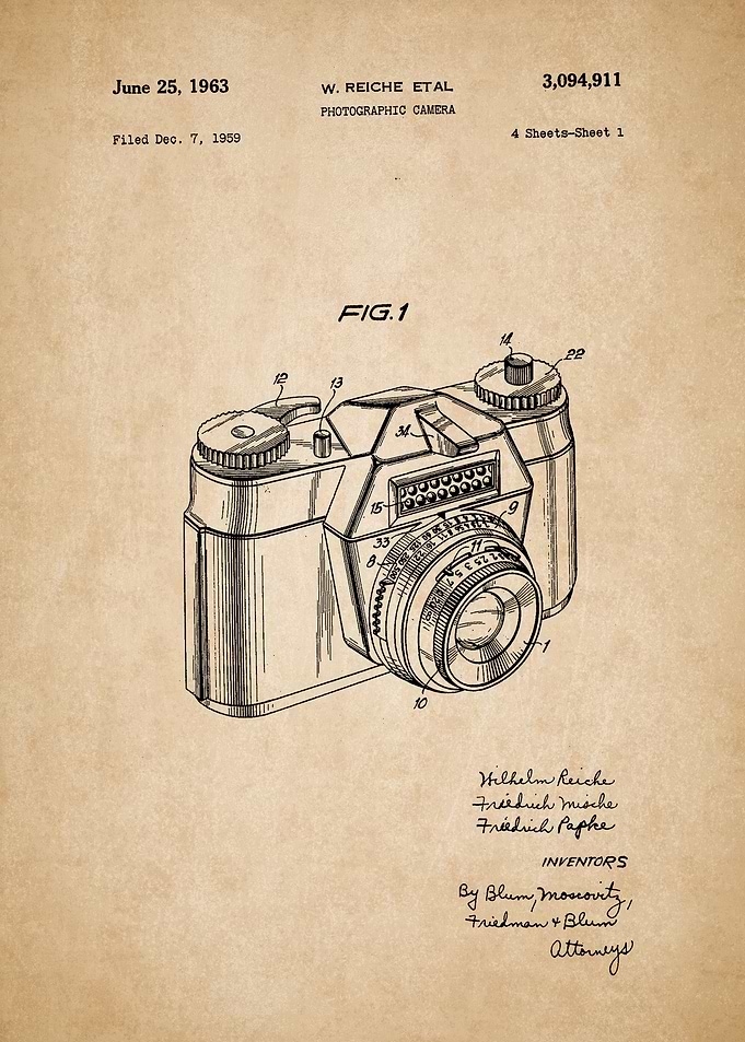 Vintage Camera Patent