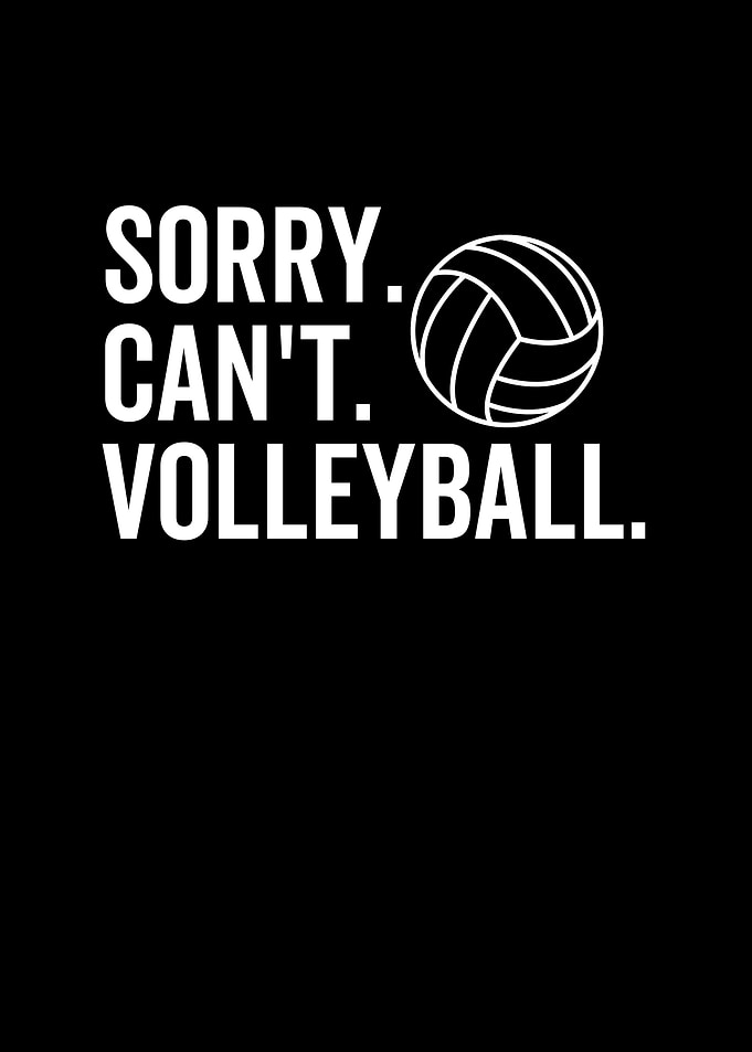 Sorry Cant Volleyball