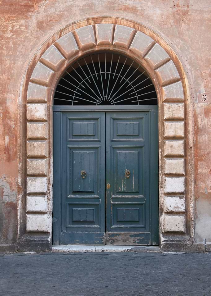 Blue Door Trastevere Rome