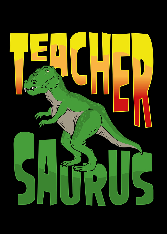 Teacher T rex dinosaur