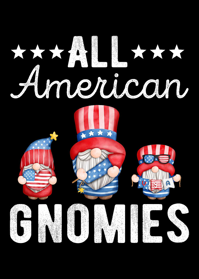 Gnomes Patriotic 4th July