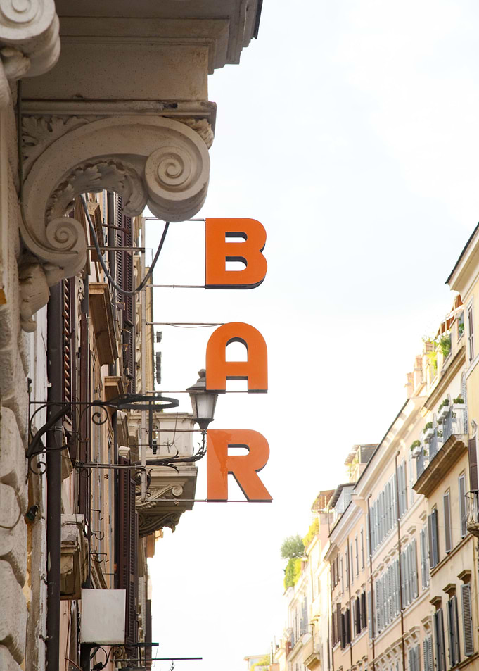 Bar Sign in Rome 1