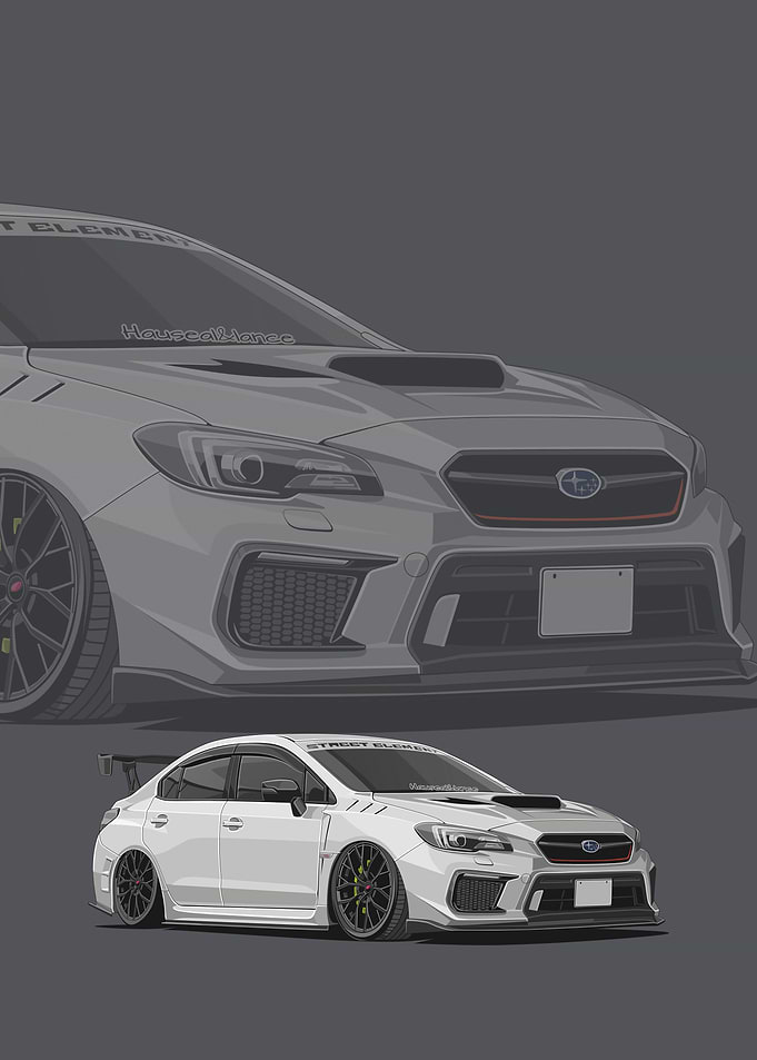 subaru wrx sti white