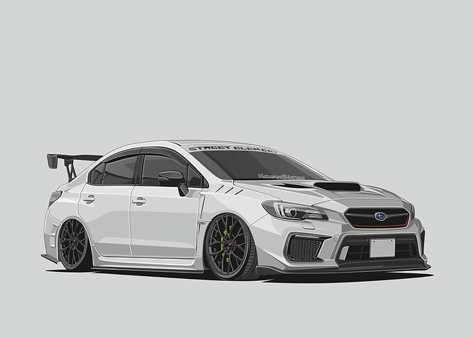 subaru wrx sti white
