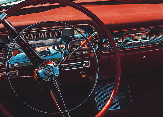 car retro wheel