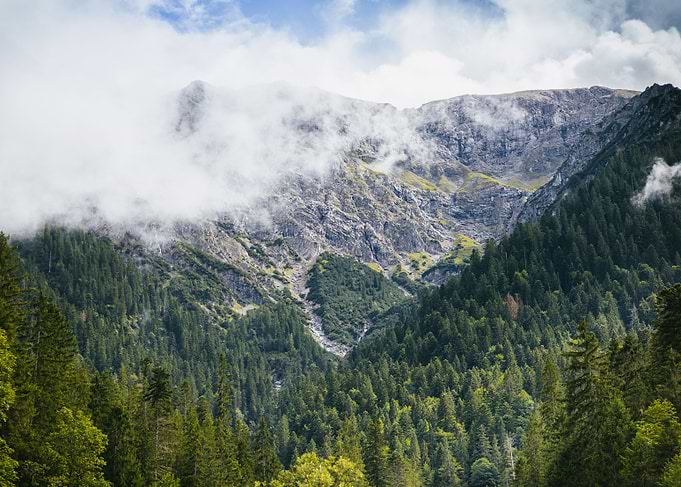 Cloudy Mountain View