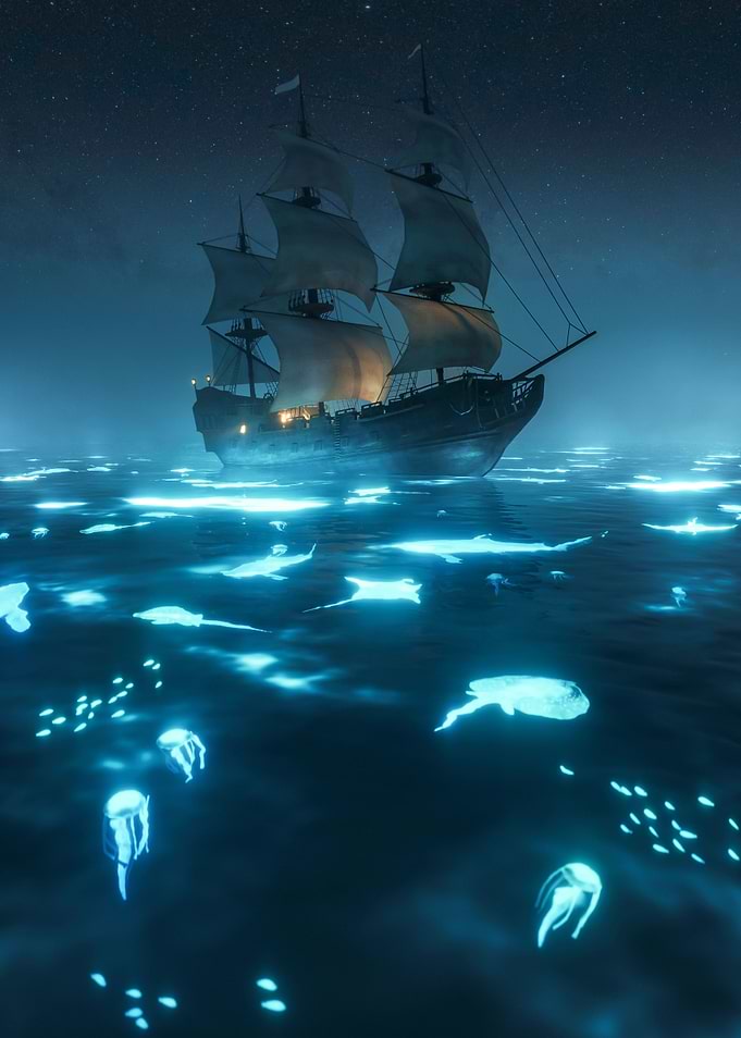 Glowing Ocean