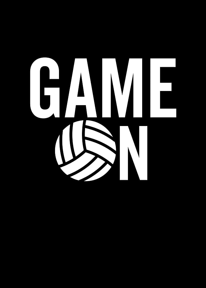 Volleyball Game On