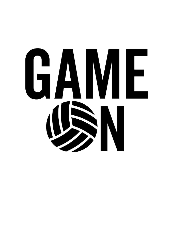 Volleyball Game On