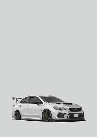 subaru wrx sti white