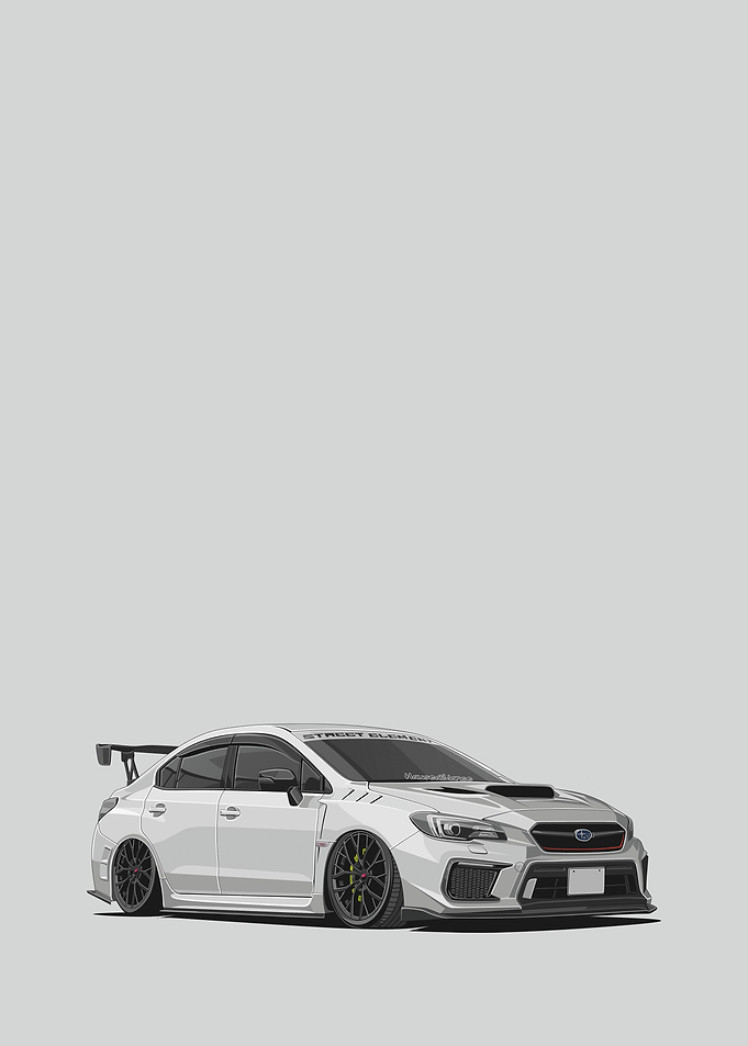 subaru wrx sti white