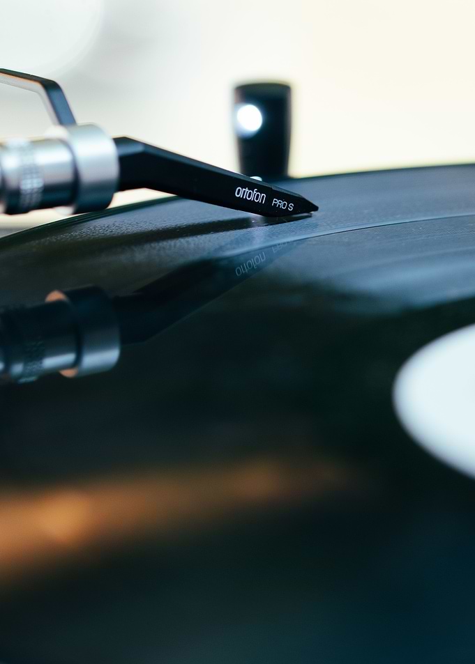 Vinyl record playing