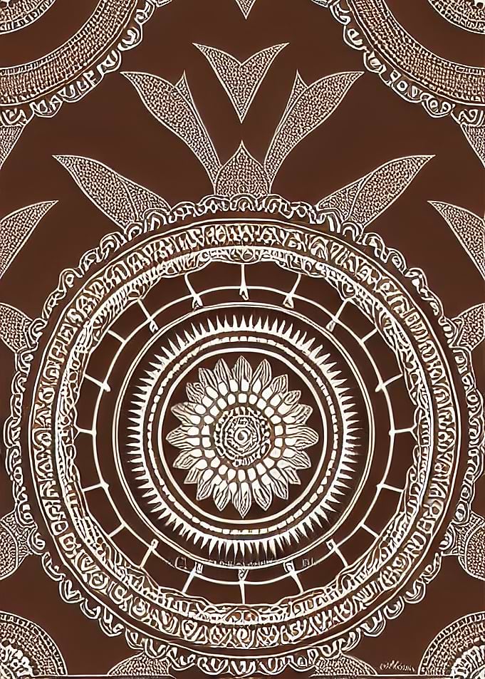 Boho Mandala Flower Decor