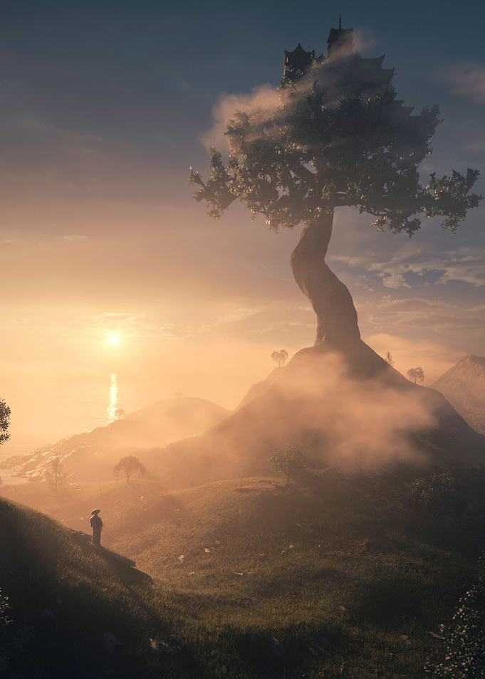 Fantasy Asian Tree