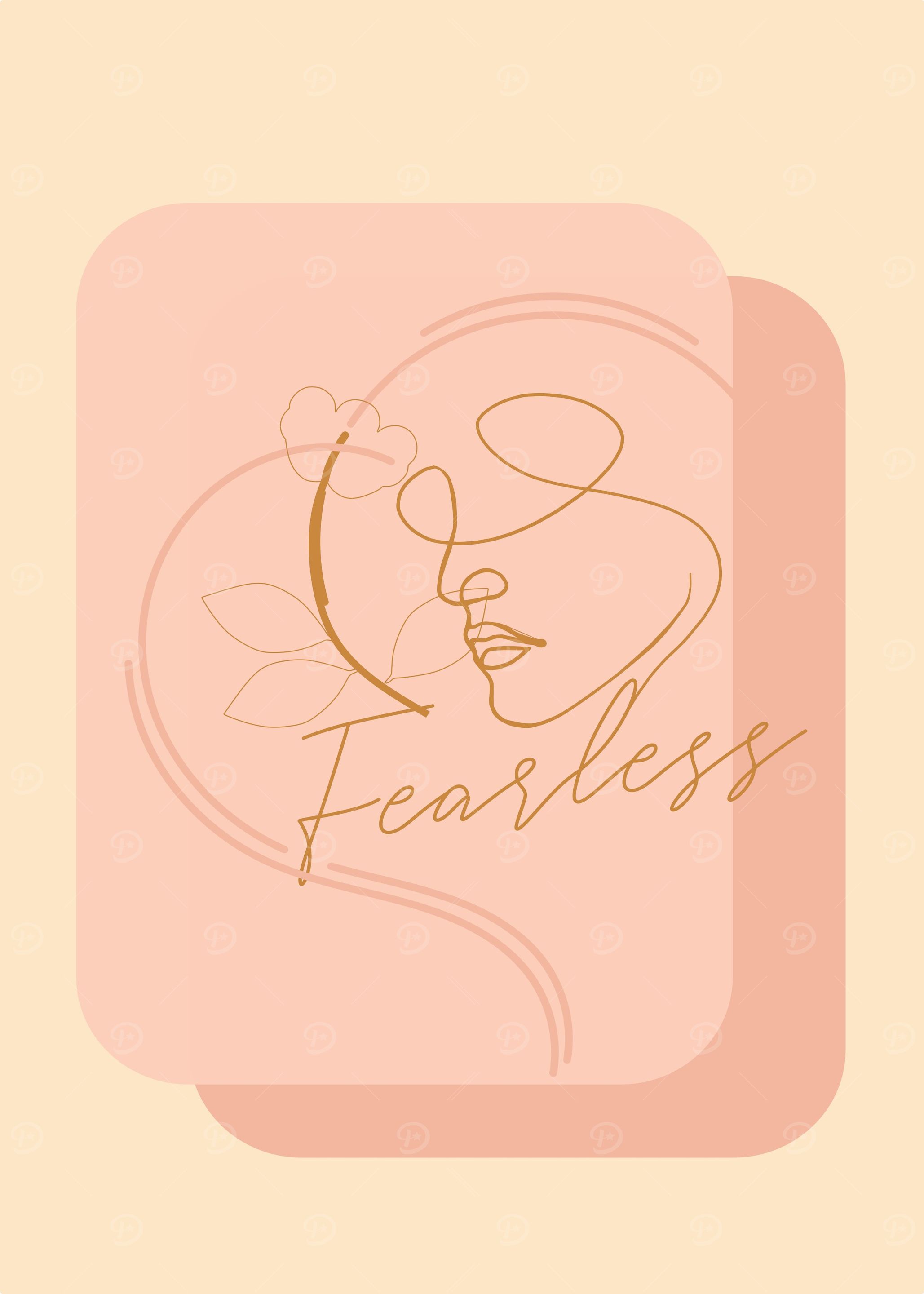 Pastel Fearless Print