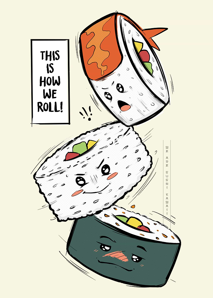 Sushi Kawaii Pun