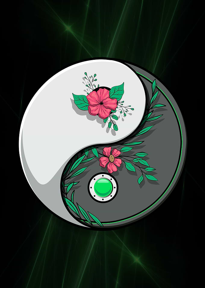Biopunk Symbol Yin Yang