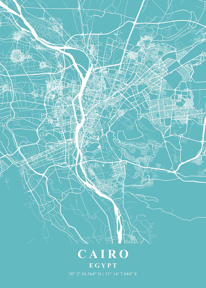Cairo Beach Plane Map