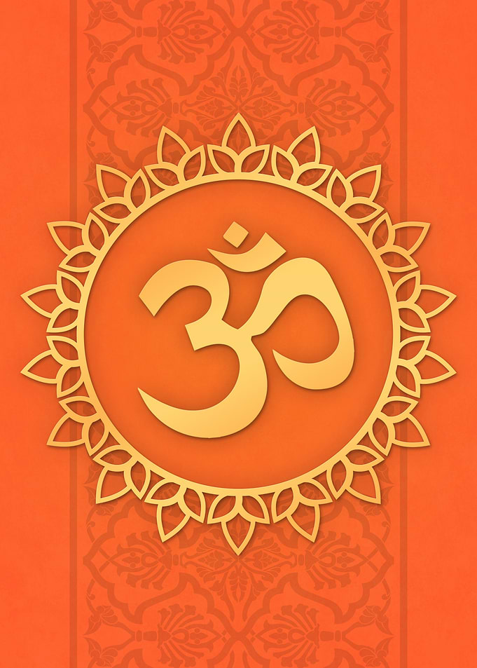 Hindu Ohm Symbol Orange