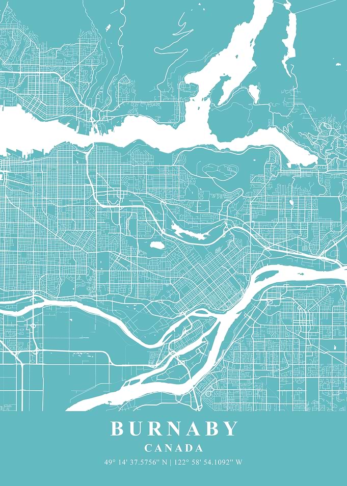 Burnaby Beach Plane Map