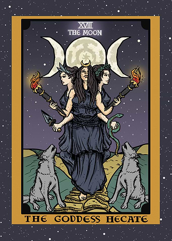 Goddess Hecate In The Moon