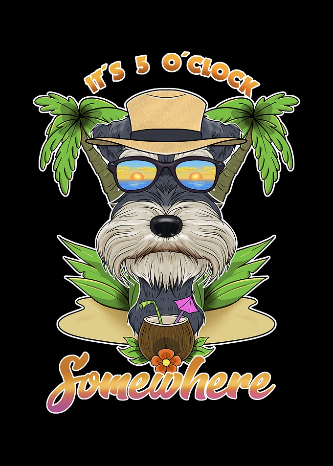 Miniature Schnauzer Beach