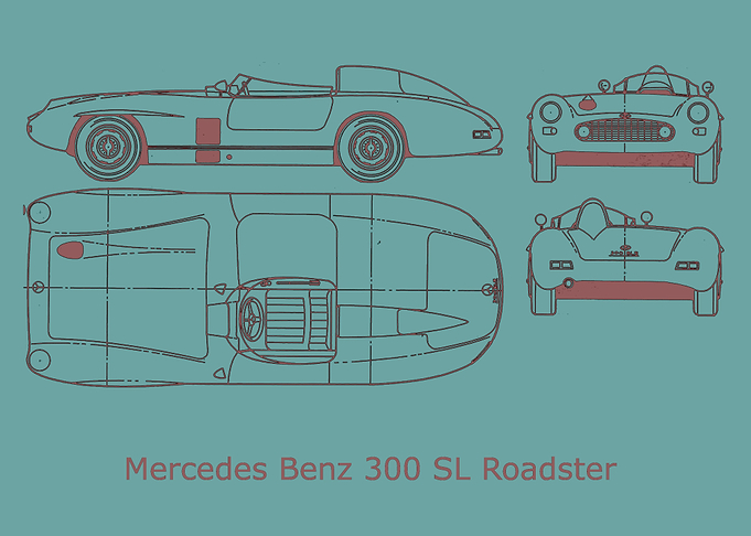 Mercedes Benz 300 SL Roads