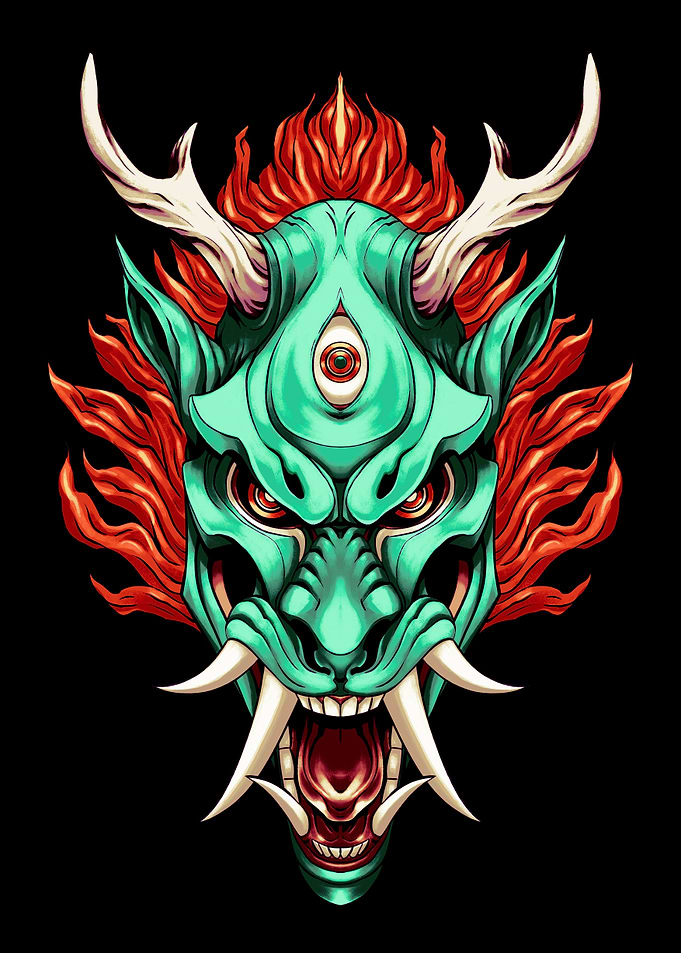 Green Dragon Head