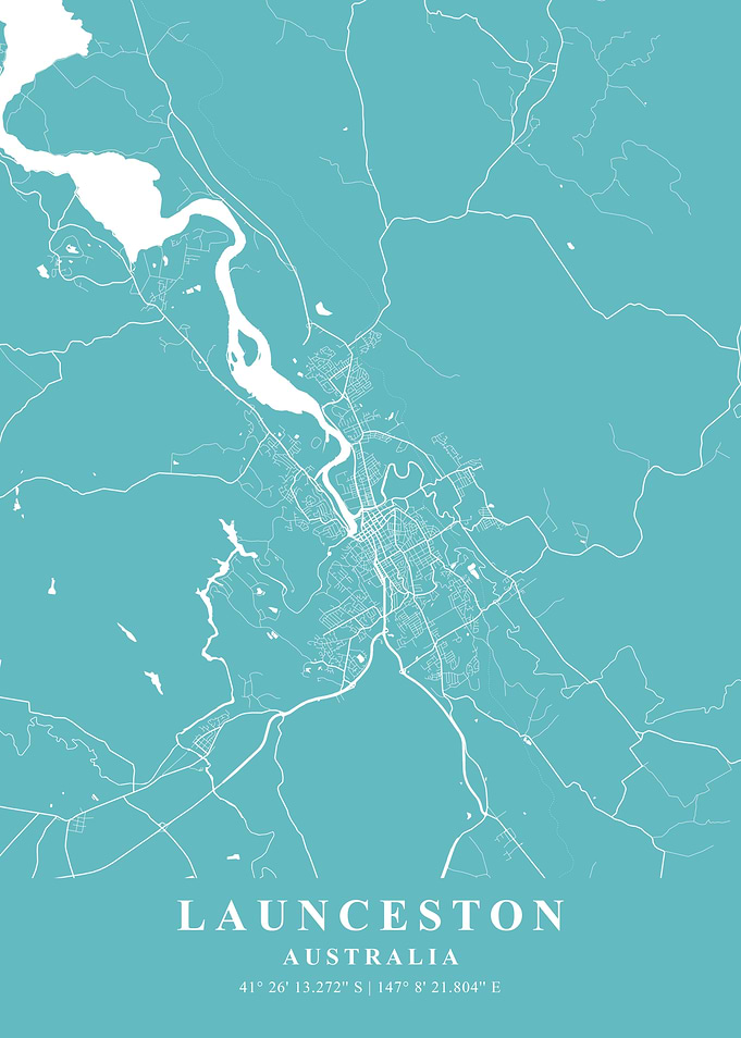 Launceston Beach Plane Map