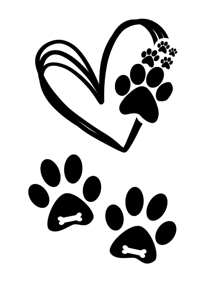 Love Paw Print