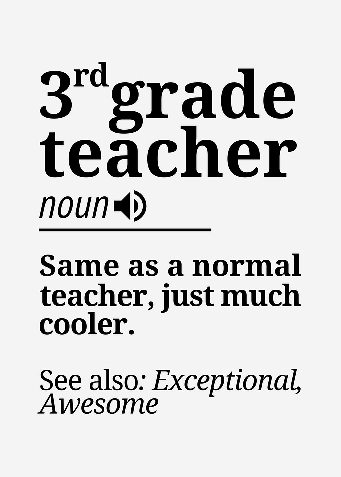 3rd Grade Teacher Funny