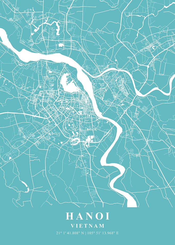 Hanoi Beach Plane Map
