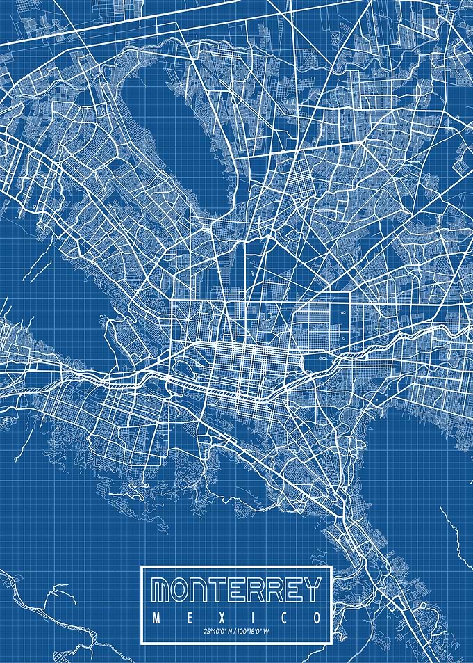 Monterrey Map Blueprint