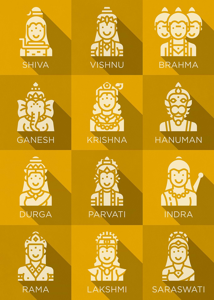 Hindu Gods Icons 8