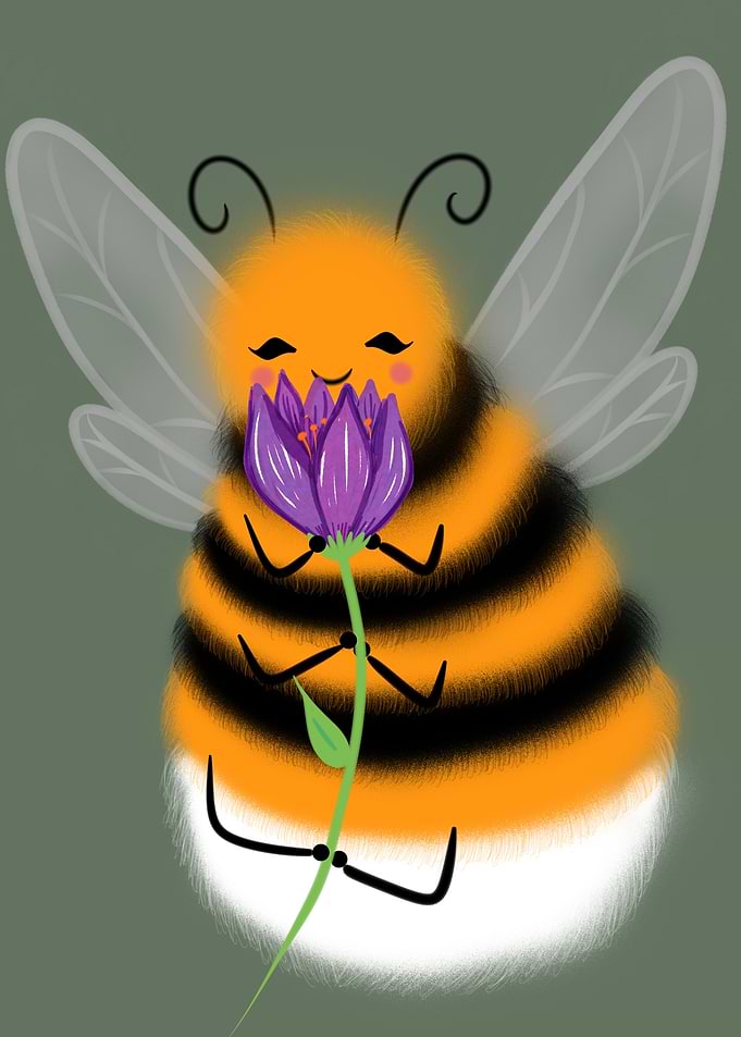 Bumblebee and flower