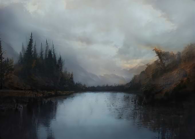 Dark lake of wonders