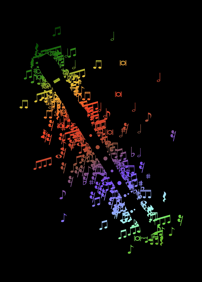 Recorder Color Notes Art
