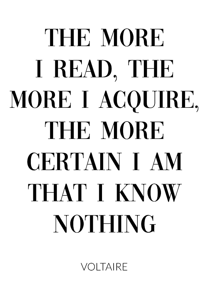 Voltaire Quote Read Know