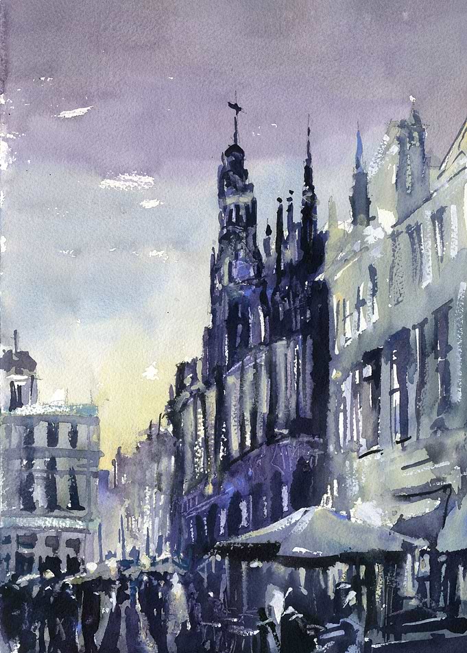 Brussels downtown artwork