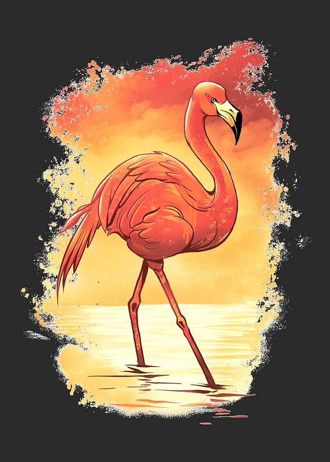 Flamingo Painting