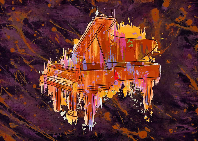Colorful Piano Design