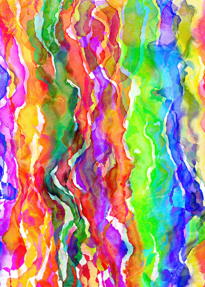 Grunge Watercolor Stripes