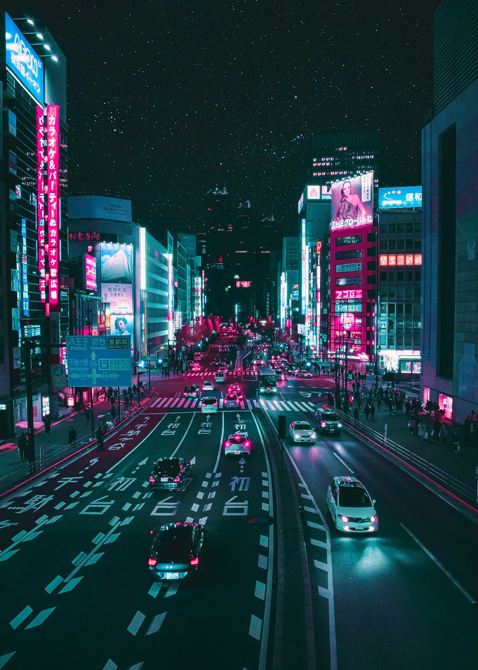 Cyberpunk Shinjuku Night